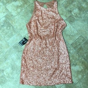 Short sequins dress